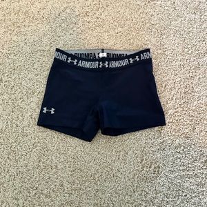 Under Armour navy biker shorts